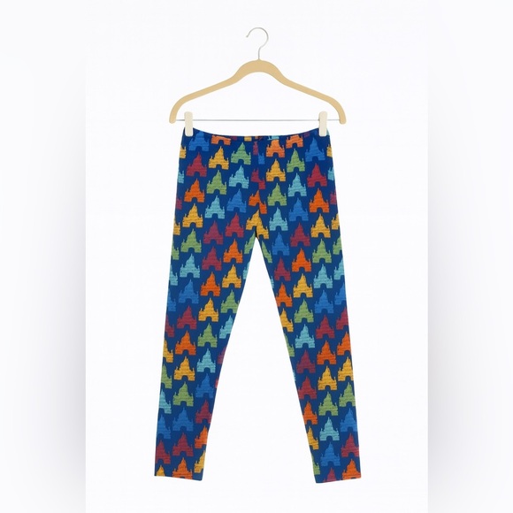 Disney Pants - Disney Parks Colorful Castle Leggings.  Size Small. Authentic Disney Parks Merch